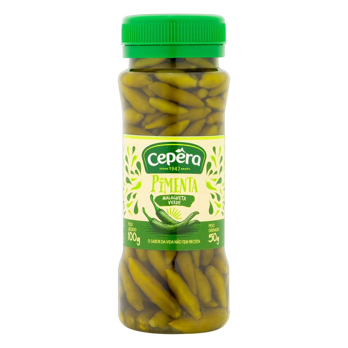 Pimenta Malagueta Verde em Conserva (100 g)