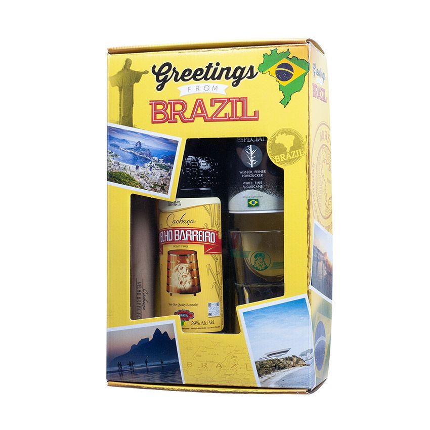 Velho Barreiro Kit Caipirinha “Greetings from Brazil” (700 ml)