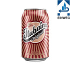 Refrigerante Itubaína Original, lata de 350 ml com design de listras vermelhas