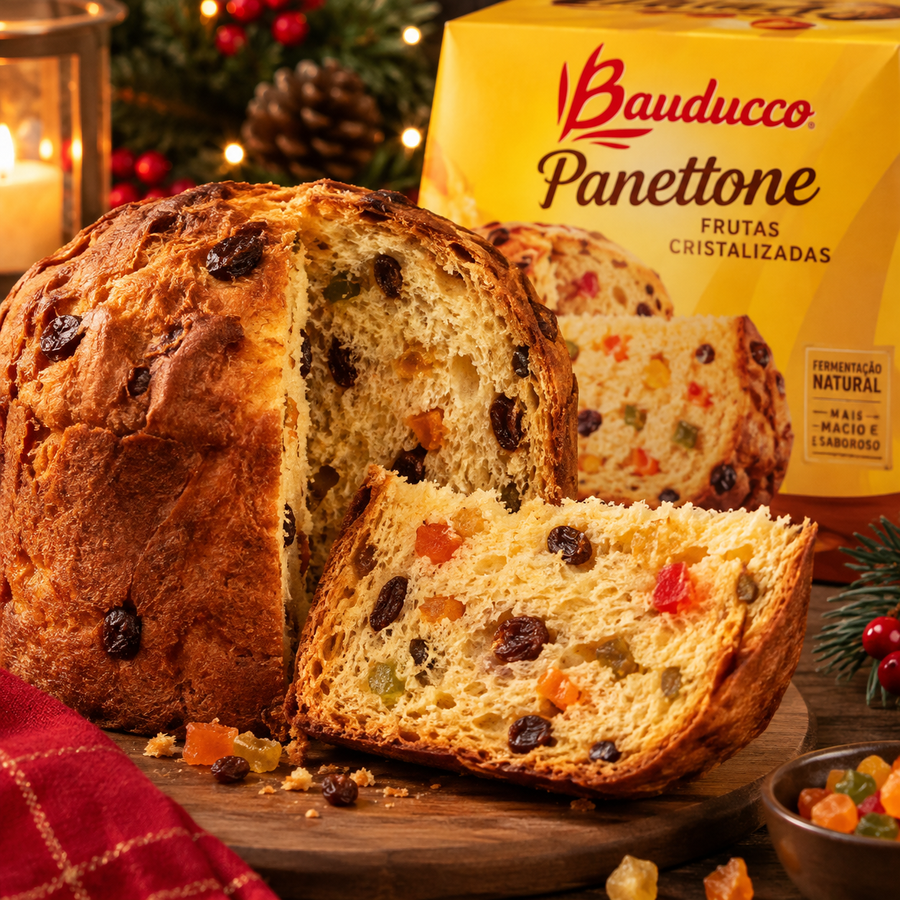 Bauducco Panettone - mit kandierten Früchten und Rosinen (400 g)